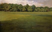 Prospect Park, aka Croquet Lawn Prospect Park - William Merritt Chase