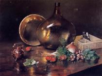 Still Life - Brass and Glass - William Merritt Chase
