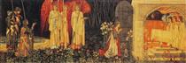 The Vision of the Holy Grail tapestry - Вільям Морріс