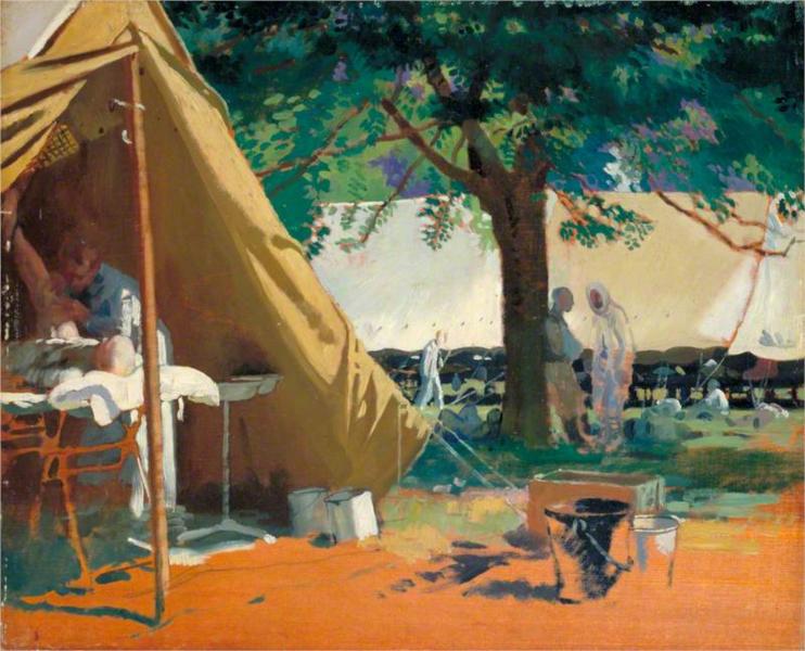 German Sick- Captured at Messines, in a Canadian Hospital, 1917 - William Orpen