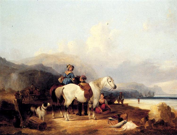 Looking Out To Sea, 1846 - Уильям Шайер