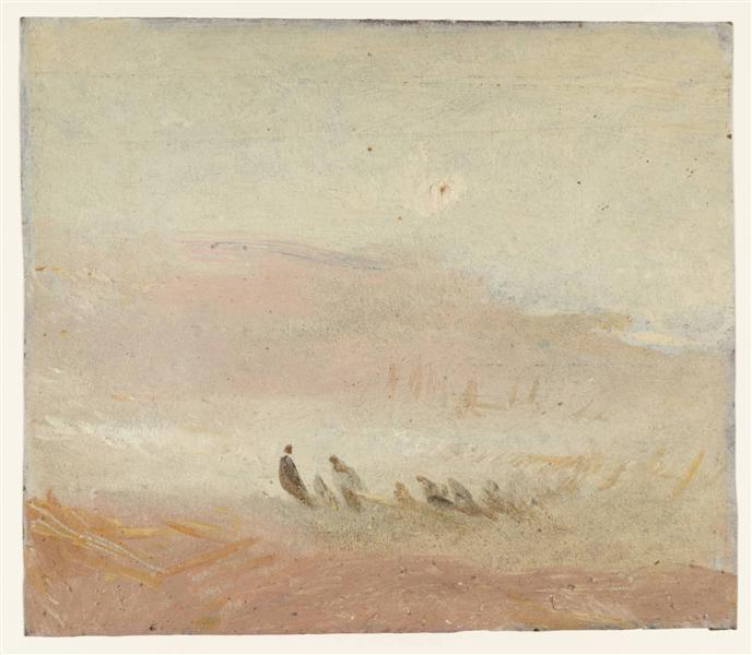 Figures on a Beach, 1845 - Уильям Тёрнер