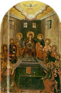 Icon The Descent of the Holy Spirit - Yov Kondzelevych
