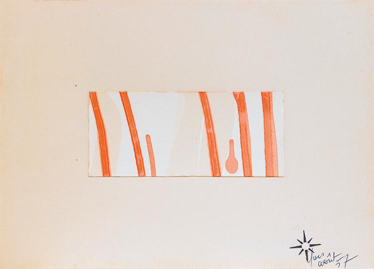 Untitled Drawing, 1957 - Ів Кляйн