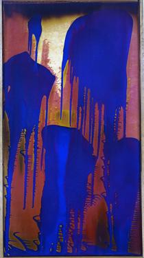 Untitled Fire-Color Painting - Yves Klein