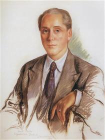A Portrait of Graf Platon Zubov - Sinaida Jewgenjewna Serebrjakowa