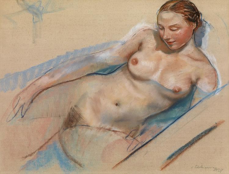 Bathing Nude, 1927 - Sinaida Jewgenjewna Serebrjakowa