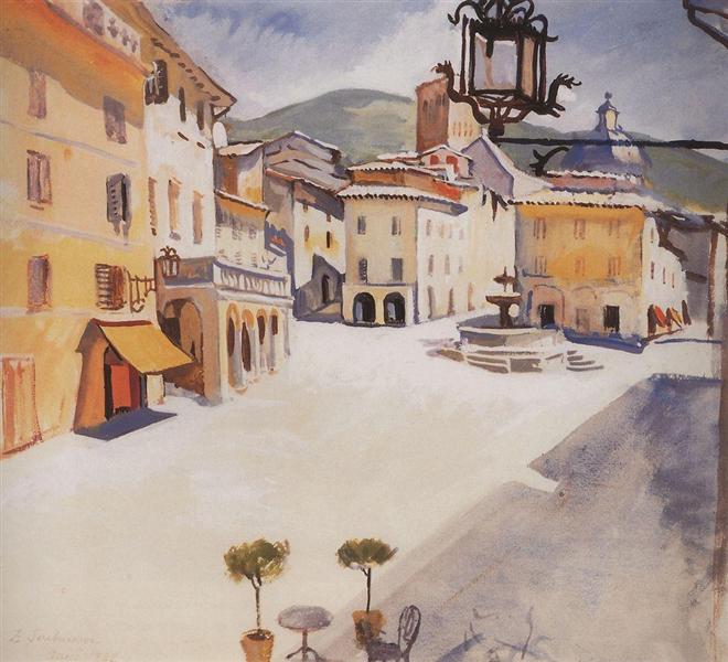 Италия. Ассизи, 1932 - Зинаида Серебрякова