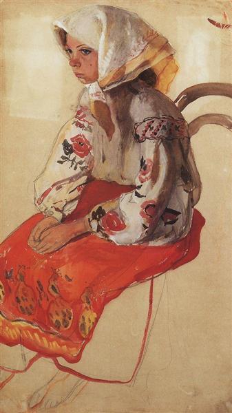 Peasant Girl, 1905 - 1906 - Zinaida Evgenievna Serebriakova