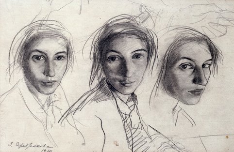 Self-Portrait, 1914 - Зинаида Серебрякова