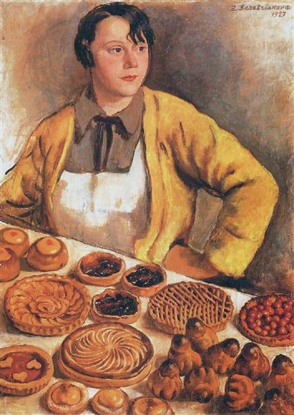 The breadseller from rue Lepic, 1927 - Zinaida Evgenievna Serebriakova