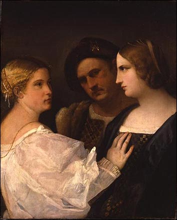 Two women and a man ( Trio), 1510 - Giorgione